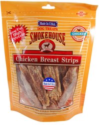 Smokehouse USA Chicken Breast Strips Dog Treats, 8-oz bag