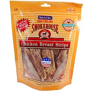 Smokehouse USA Chicken Breast Strips Dog Treats, 8-oz bag