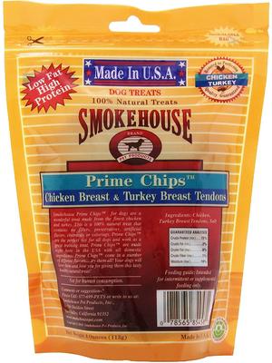 Smokehouse USA Chicken Breast & Turkey Breast Tendons Prime Chips Dog Treats