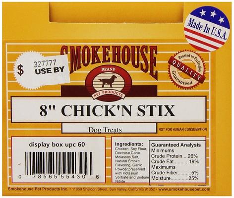 Show full view: Smokehouse USA Chick'n Stix Dog Treats, 48-oz slide 3 of 6