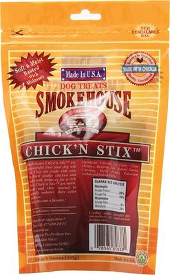 Show full view: Smokehouse USA Chick'n Stix Dog Treats, 4-oz bag slide 3 of 6