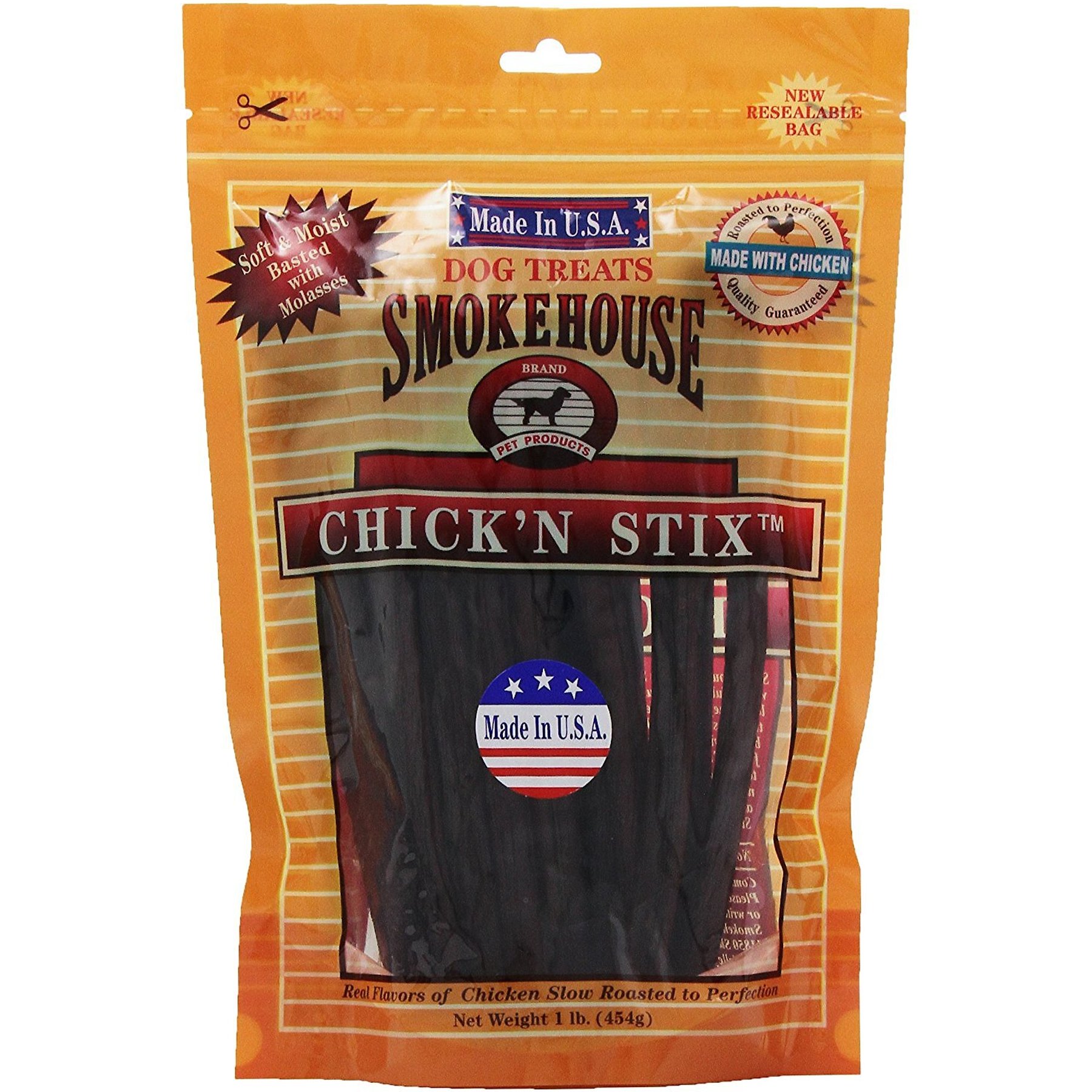Smokehouse USA Chick'n Stix Dog Treats, 8-oz bag