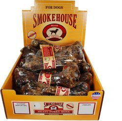 Smokehouse USA Porky Femur Bone Dog Treats, case of 12