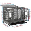 Show in main carousel: SMONTER Heavy Duty Dog Crate, Dark Silver, 42-in slide 2 of 7