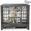 Show in main carousel: SMONTER Heavy Duty Dog Crate, Dark Silver, 42-in slide 3 of 7