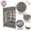 Show in main carousel: SMONTER Heavy Duty Dog Crate, Dark Silver, 42-in slide 4 of 7