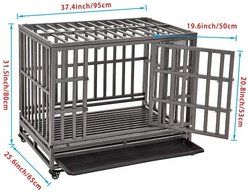 SMONTER Heavy Duty Dog Crate & Playpen, 38-in slide 2 of 7