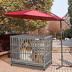 SMONTER Heavy Duty Dog Crate & Playpen, 46-in