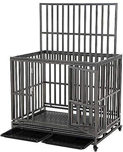 SMONTER Heavy Duty I Shape Dog Crate & Playpen