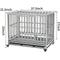 Show in main carousel: SMONTER Heavy Duty I Shape Dog Crate, Silver, 38-in slide 3 of 9