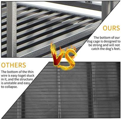 Show full view: SMONTER Heavy Duty I Shape Dog Crate, Silver, 38-in slide 5 of 9