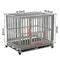 Show in main carousel: SMONTER Heavy Duty I Shape Dog Crate, Silver, 42-in slide 2 of 8
