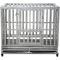 Show in main carousel: SMONTER Heavy Duty I Shape Dog Crate, Silver, 42-in slide 3 of 8