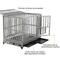Show in main carousel: SMONTER Heavy Duty I Shape Dog Crate, Silver, 42-in slide 4 of 8