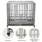 Show in main carousel: SMONTER Heavy Duty I Shape Dog Crate, Silver, 42-in slide 7 of 8