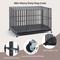 Show in main carousel: SMONTER Heavy Duty Metal 3-Door Hard Sided Dog Crate, Black/Dark Silver, X-Large: 48 inch slide 2 of 8