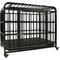 Show in main carousel: SMONTER Heavy Duty Metal Indoor & Outdoor Medium & Large Breed Dog Crate, Dark silver, 38-in slide 6 of 8