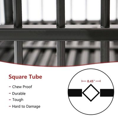 Show full view: SMONTER Heavy Duty Metal Indoor & Outdoor Medium & Large Breed Dog Crate, Dark silver, 38-in slide 8 of 8