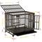 Show in main carousel: SMONTER Heavy Duty Strong Metal I Shape Dog Crate, Brown, 38-in slide 3 of 9