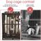 Show in main carousel: SMONTER Heavy Duty Strong Metal I Shape Dog Crate, Brown, 38-in slide 5 of 9
