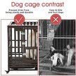 Show in main carousel: SMONTER Heavy Duty Strong Metal I Shape Dog Crate, Brown, 42-in slide 4 of 8