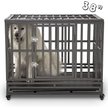 Show in main carousel: SMONTER Heavy Duty Strong Metal I Shape Dog Crate, Dark Silver, 38-in slide 3 of 8