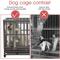 Show in main carousel: SMONTER Heavy Duty Strong Metal I Shape Dog Crate, Dark Silver, 38-in slide 7 of 9
