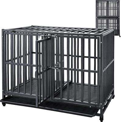 Show full view: SMONTER Stackable Heavy Duty Dog Crate, 38-in slide 2 of 8