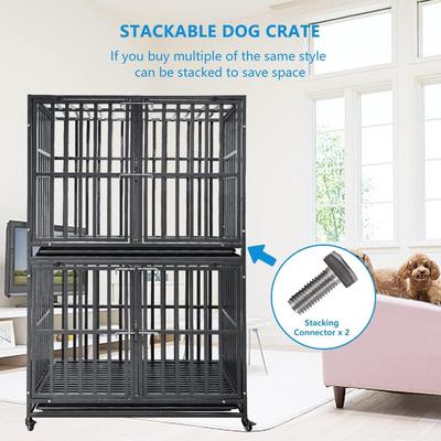 Show full view: SMONTER Stackable Heavy Duty Dog Crate, 38-in slide 4 of 8