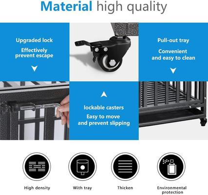 Show full view: SMONTER Stackable Heavy Duty Dog Crate, 38-in slide 6 of 8