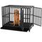 Show in main carousel: SMONTER Two Doors Heavy Duty Dog Crate, 38-in slide 1 of 8
