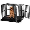 Show in main carousel: SMONTER Two Doors Heavy Duty Dog Crate, 42-in slide 1 of 8
