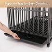 Show in main carousel: SMONTER Two Doors Heavy Duty Dog Crate, 42-in slide 5 of 8