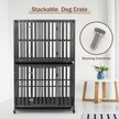 Show in main carousel: SMONTER Two Doors Heavy Duty Dog Crate, 42-in slide 7 of 8
