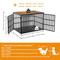 Show in main carousel: SMONTER Wooden 3-Door Furniture Style Dog Crate, Rustic Brown, X-Large: 40 inch slide 7 of 10