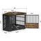 Show in main carousel: SMONTER Wooden Corner Crate Furniture Style Dog Kennel, Large slide 6 of 7