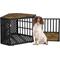 Show in main carousel: SMONTER Wooden Corner Crate Furniture Style Dog Kennel, Medium slide 1 of 7