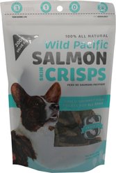Snack 21 Treats Wild Pacific Salmon Skin Crisps High-Protein Grain-Free Air-Dried Dog Treats, 7-oz bag
