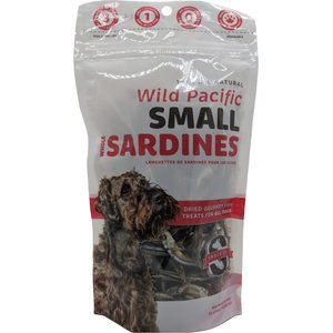 Snack 21 Treats Wild Pacific Small Sardines High-Protein Grain-Free Air-Dried Dog & Cat Treats, 3.17-oz bag