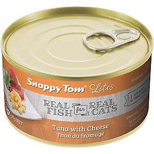 Snappy Tom Lites Tuna with Cheese Canned Cat Food, 3-oz can, case of 24