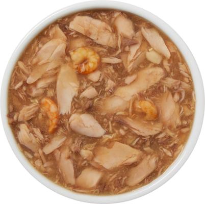 Show full view: Snappy Tom Lites Tuna with Shrimp & Calamari Canned Cat Food, 5.5-oz can, case of 24 slide 3 of 3