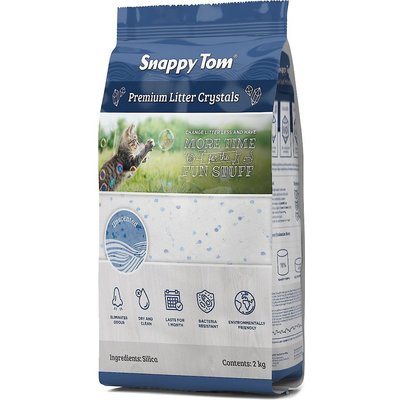 Snappy Tom Snappy Tom Natural Unscented Non-Clumping Crystal Cat Litter, 4.4-lb box