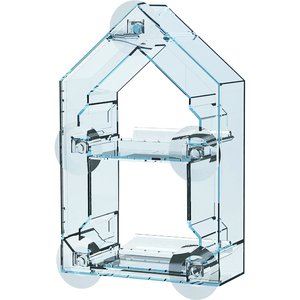 Sneak-A-Peek Heavu Duty Crystal Clear Polycarbonate House-Window Seed Wild Bird Feeder, 1-lb