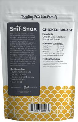Show full view: Snif-Snax Smoked Chicken Breast Dog Treats, 4-oz bag slide 3 of 6