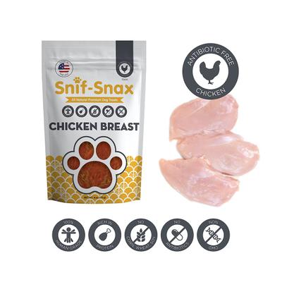 Show full view: Snif-Snax Smoked Chicken Breast Dog Treats, 4-oz bag slide 4 of 6