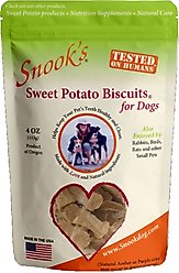 Snook's Sweet Potato Biscuits Dog Treats, 4-oz bag