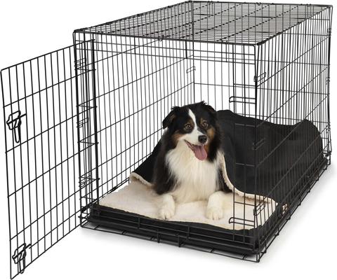 Show full view: Snoozer Pet Products 100% Washable Forgiveness Cozy Cave Orthopedic Dog & Cat Crate Bed with Removable Cover, Black, Large slide 2 of 9