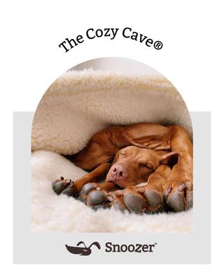 Show full view: Snoozer Pet Products 100% Washable Forgiveness Cozy Cave Orthopedic Dog & Cat Crate Bed with Removable Cover, Olive, X-Large slide 6 of 9