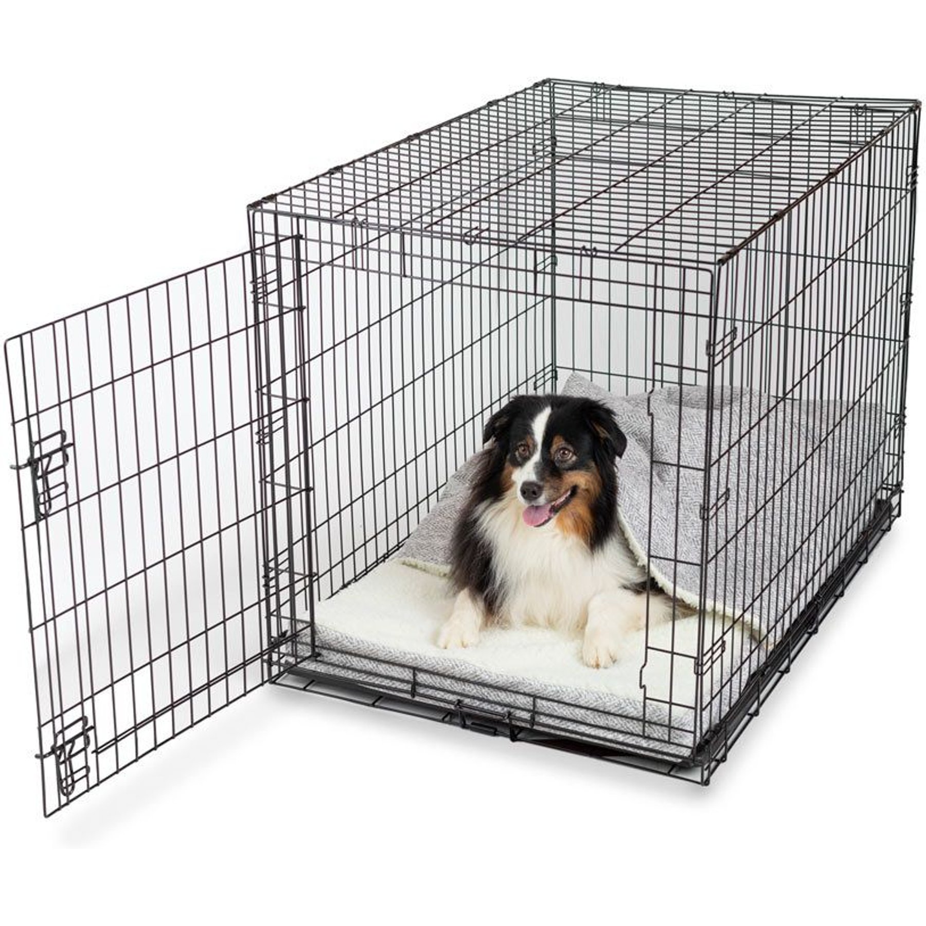 Snoozer Pet Products 100% Washable Forgiveness Cozy Cave Orthopedic Dog & Cat Crate Bed with Removable Cover, Palmer Dove Gray, X-Large