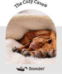 Snoozer Pet Products 100% Washable Forgiveness Cozy Cave Orthopedic Dog & Cat Crate Bed with Removable Cover, Red, Large slide 2 of 8